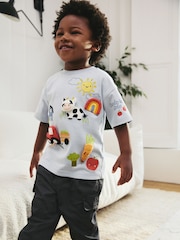 Blue Farm Short Sleeve 3D Padded Character T-Shirt (3mths-7yrs) - Image 1 of 8