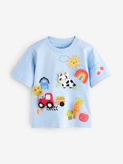 Blue Farm Short Sleeve 3D Padded Character T-Shirt (3mths-7yrs) - Image 4 of 8