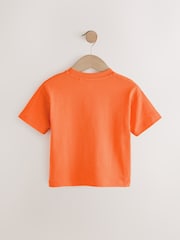 Orange Simple Short Sleeve T-Shirt (3mths-7yrs) - Image 2 of 4