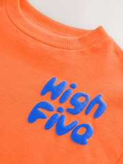 Orange Simple Short Sleeve T-Shirt (3mths-7yrs) - Image 4 of 4