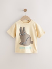 Yellow Bunny Easter Short Sleeve T-Shirt (3mths-7yrs) - Image 1 of 4