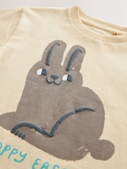 Yellow Bunny Easter Short Sleeve T-Shirt (3mths-7yrs) - Image 3 of 4