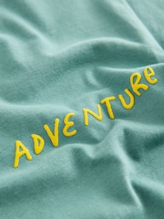Teal Blue Simple Short Sleeve T-Shirt (3mths-7yrs) - Image 3 of 4