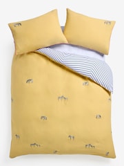 Conjunto de capa de edredom e fronha bordado Zebra 100% de algodão - Imagem 7 de 7