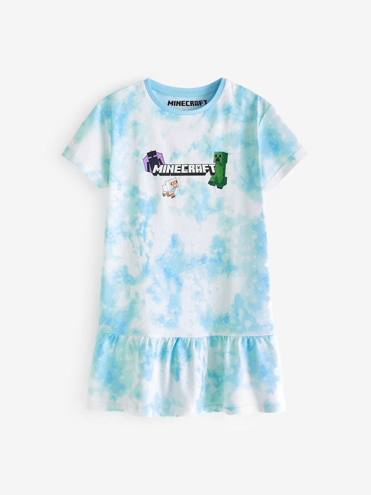 Character Blue 100% Cotton Minecraft Dress - Image 1 of 4