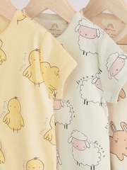 Multicolor con personajes - Baby Jersey Rompers 3 Pack (0mths-3yrs) - Imagen 10 de 13