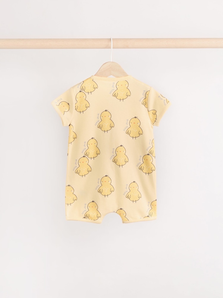 Animal Printed Popper Through 3 Pack Baby Rompers (0mths-3yrs) - Image 7 of 13