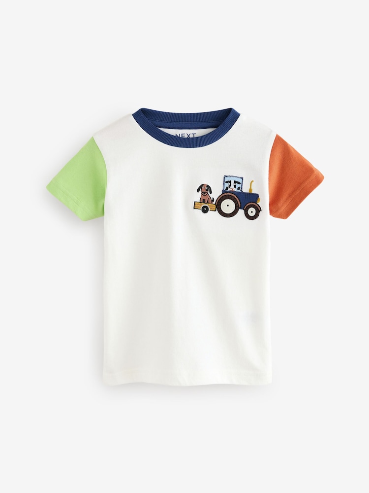 White Short Sleeve Transport T-Shirt (3mths-7yrs) - Image 1 of 4