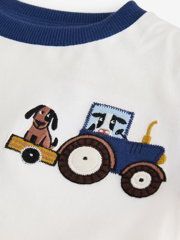 White Short Sleeve Transport T-Shirt (3mths-7yrs) - Image 4 of 4