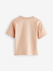 Neutral/Tan Short Sleeve 3D Padded Character T-Shirt (3mths-7yrs) - Image 2 of 4