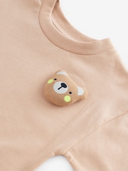 Neutral/Tan Short Sleeve 3D Padded Character T-Shirt (3mths-7yrs) - Image 3 of 4