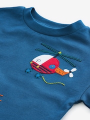 Blue/Navy Short Sleeve Transport T-Shirt (3mths-7yrs) - Image 3 of 4