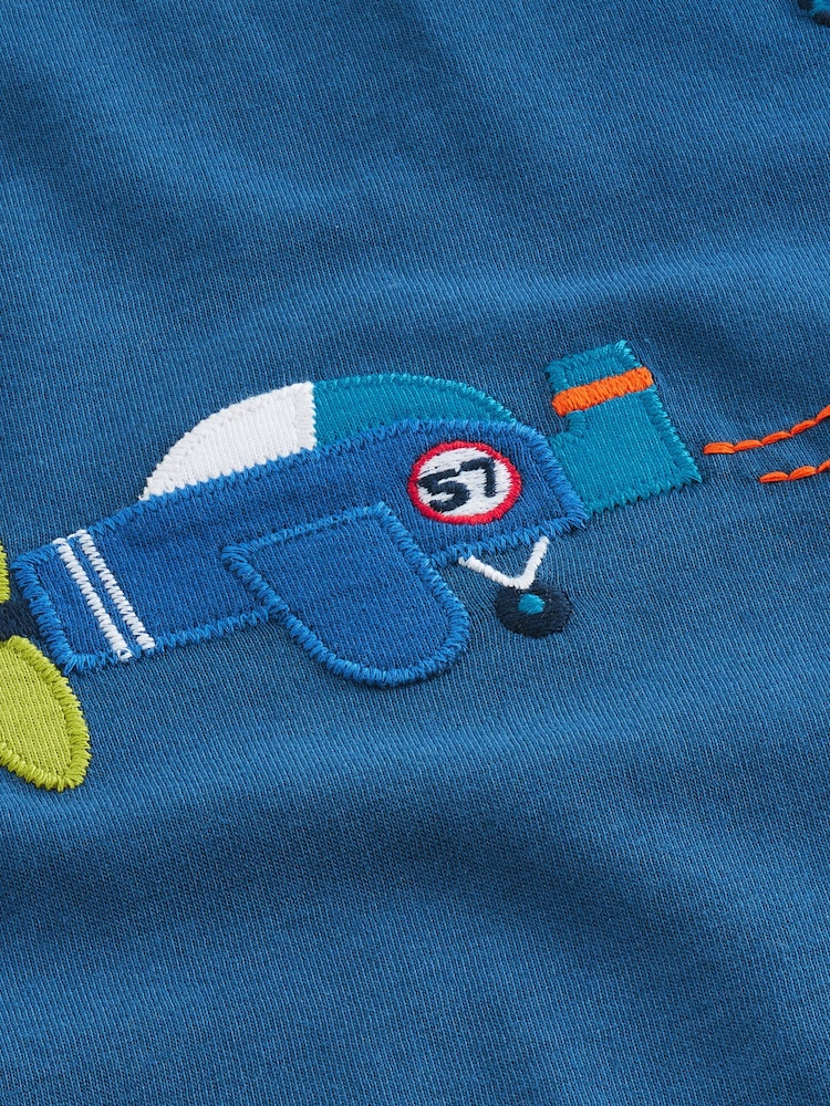 Blue/Navy Short Sleeve Transport T-Shirt (3mths-7yrs) - Image 4 of 4