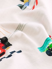 White Racecar Short Sleeve All-Over Print T-Shirt (3mths-7yrs) - Image 4 of 4