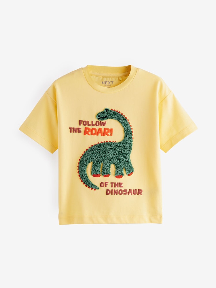 Yellow Short Sleeve Appliqué T-Shirt (3mths-7yrs) - Image 1 of 4