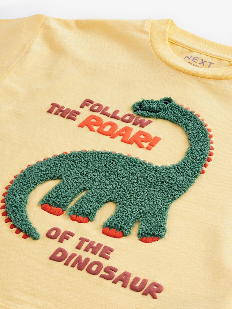 Yellow Short Sleeve Appliqué T-Shirt (3mths-7yrs) - Image 3 of 4