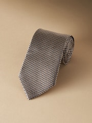 Neutral/Blue Link Signature Made In Italy Design Tie - Image 1 of 3