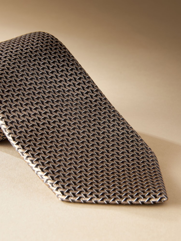 Neutral/Blue Link Signature Made In Italy Design Tie - Image 2 of 3 Neutral/Blue Link Signature Made In Italy Design Tie - Image 2 of 3