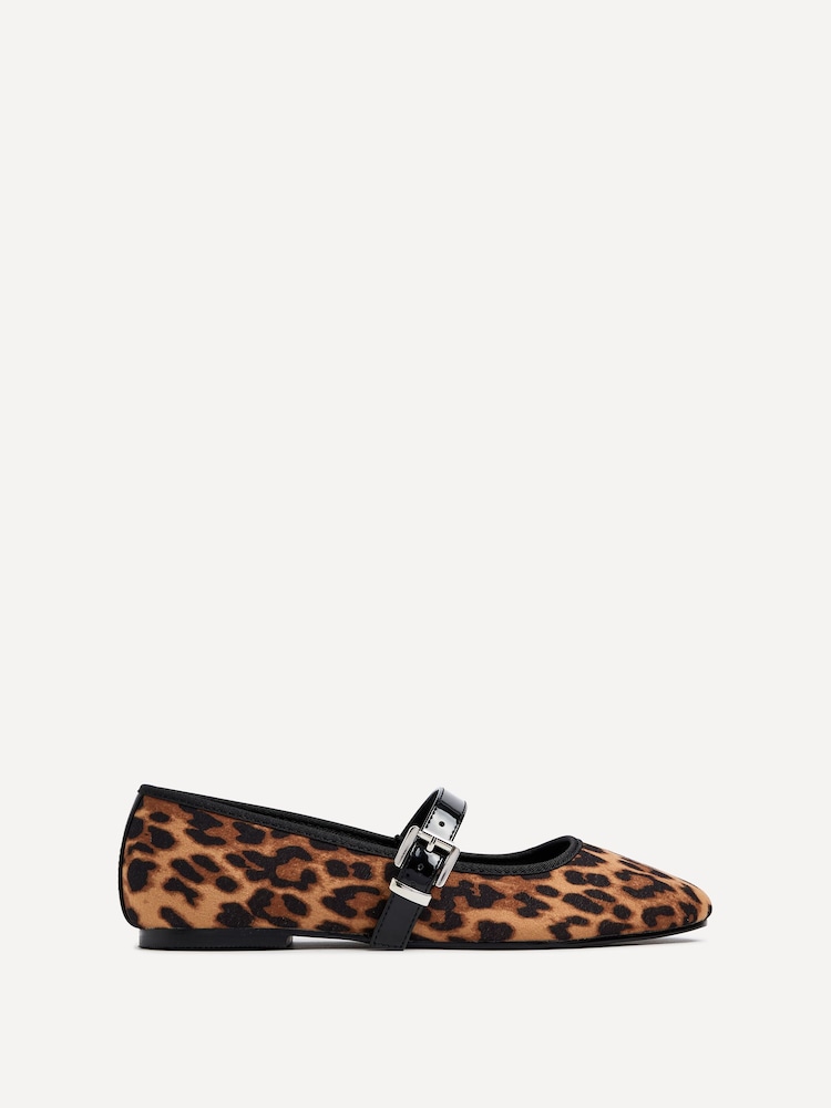 Linzi Animal Odette Flat PU Mary Jane Shoes - Image 2 of 5 Linzi Animal Odette Flat PU Mary Jane Shoes - Image 2 of 5