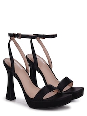 Linzi Black Haisley Platform Heel Sandals - Image 3 of 4