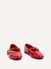 Linzi Red Odette Flat PU Mary Jane Shoes - Image 4 of 5
