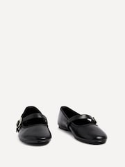 Linzi Black Odette Flat PU Mary Jane Shoes - Image 3 of 5