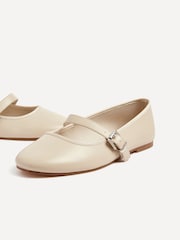 Linzi Nude Odette Flat PU Mary Jane Shoes - Image 6 of 6