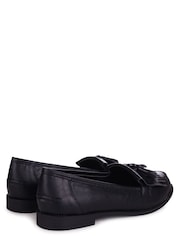 Linzi Black Rosemary Patent Classic Slip-On Loafers - Image 4 of 4