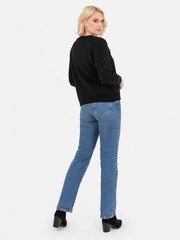 črna - Lovedrobe Diamante Cardigan And Crop Set - Slika 6 iz 6