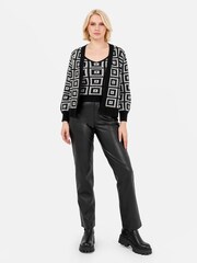 Lovedrobe Geometric Printed Cardi & Crop Set - Image 4 of 6