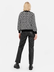 Lovedrobe Geometric Printed Cardi & Crop Set - Image 6 of 6
