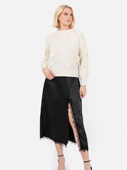 Lovedrobe Cable Knit Applique Jumper - Image 1 of 6