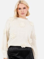 Lovedrobe Cable Knit Applique Jumper - Image 3 of 6