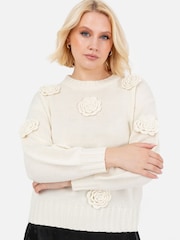 Lovedrobe Cable Knit Applique Jumper - Image 4 of 6