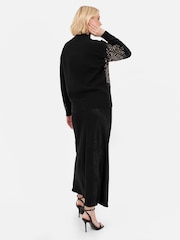 Lovedrobe Paillettenverzierter schwarzer Pullover - Bild 2 von 6