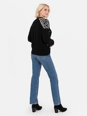 Lovedrobe Pearl Embellished Cable Knit Jumper - Image 3 of 4
