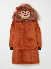 FatFace Chestnut Brown Oversized Orangutan Hoodie - Image 1 of 1