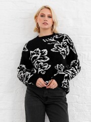 Lovedrobe Floral Jacquard Jumper - Image 1 of 6