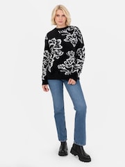Lovedrobe Floral Jacquard Jumper - Image 5 of 6