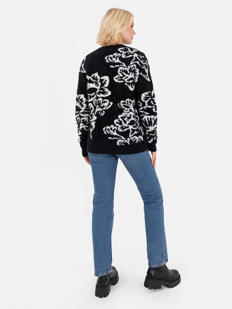 Lovedrobe Floral Jacquard Jumper - Image 6 of 6