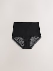 Black / White / Grey Marl Full Brief Full Brief Modal Ultimate Comfort Lace Knickers 4 Pack - Image 3 of 7