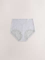 Black / White / Grey Marl Full Brief Full Brief Modal Ultimate Comfort Lace Knickers 4 Pack - Image 5 of 7