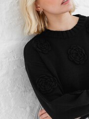 Lovedrobe Cable Knit Applique Jumper - Image 4 of 5