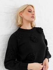 Lovedrobe Cable Knit Applique Jumper - Image 5 of 5