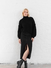 Lovedrobe Floral Applique Black Jumper - Image 4 of 5