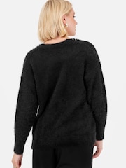 Lovedrobe Pearl Trim Cardigan With Velvet Bows - Image 2 of 6