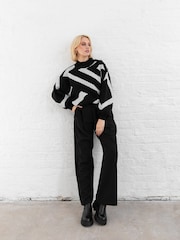 Lovedrobe Geometric Jacquard High Neck Jumper - Image 2 of 7