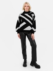 Lovedrobe Geometric Jacquard High Neck Jumper - Image 4 of 7
