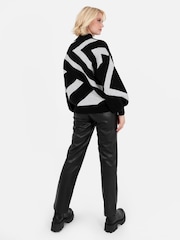 Lovedrobe Geometric Jacquard High Neck Jumper - Image 5 of 7
