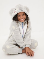 FatFace Light Grey Koala All-In-One - Image 3 of 5